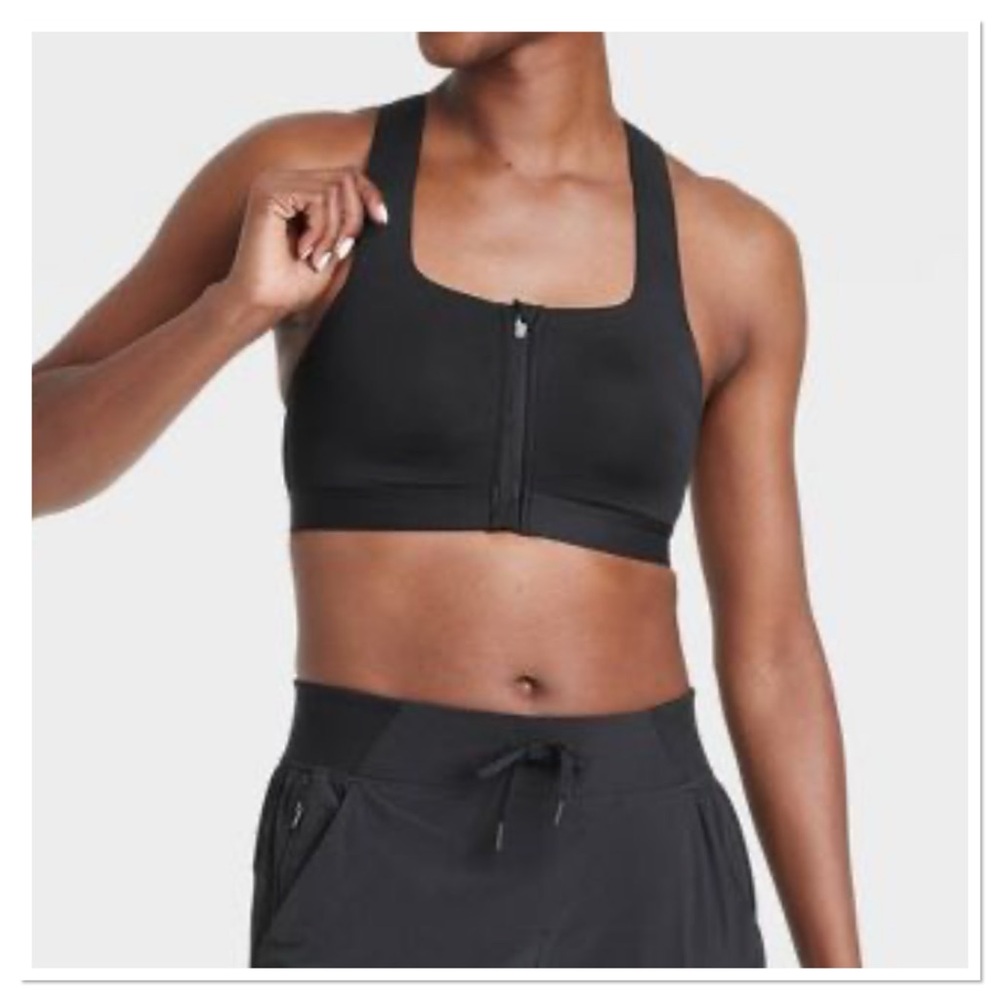Women’s Sculpt High Support Zip Front Sports Bra All In Motion